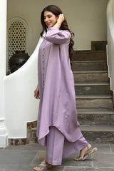 Lilac Solid Viscose Co-ord Set