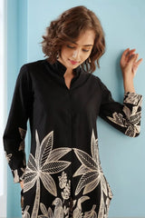 Black Leaves Co-Ord Set