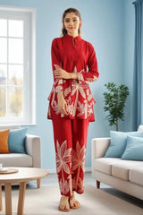 Red Leaves Co-Ord Set