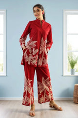 Red Leaves Co-Ord Set