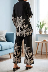 Black Leaves Co-Ord Set