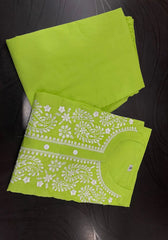 Green Heavy Embroidery Kurta Pant Set