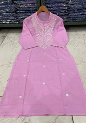 Light Pink Heavy Embroidery Kurta Pant Set