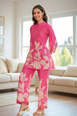 Pink Floral Co-Ord Set