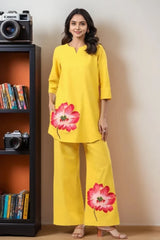 Yellow Floral Co-Ord Set